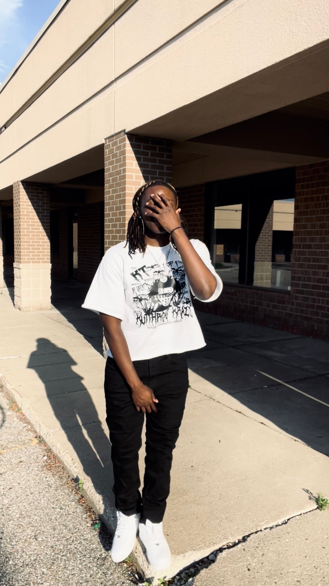 White Crew Tee