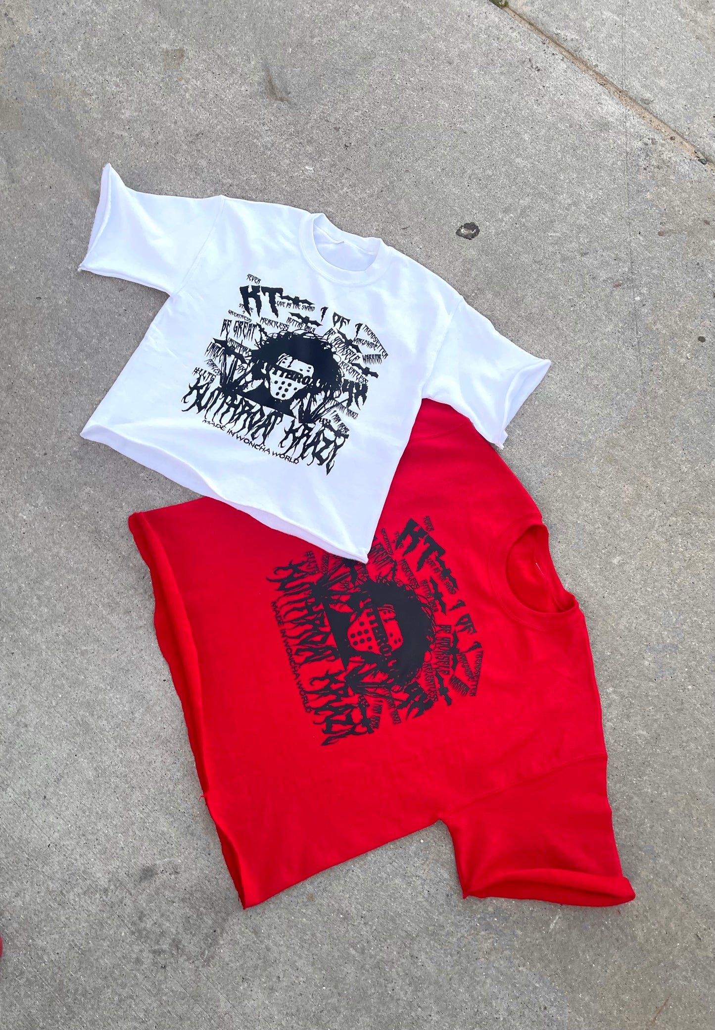 Red crew tee