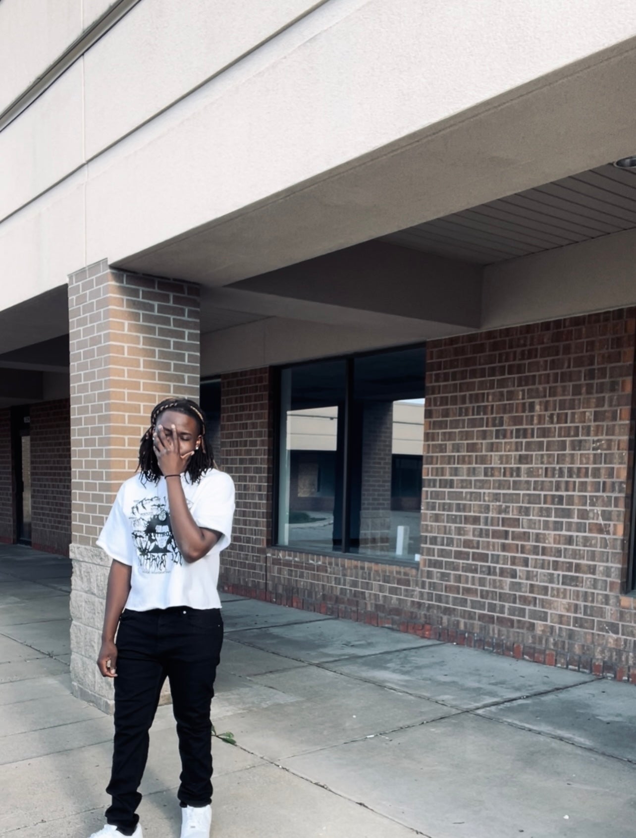 White Crew Tee
