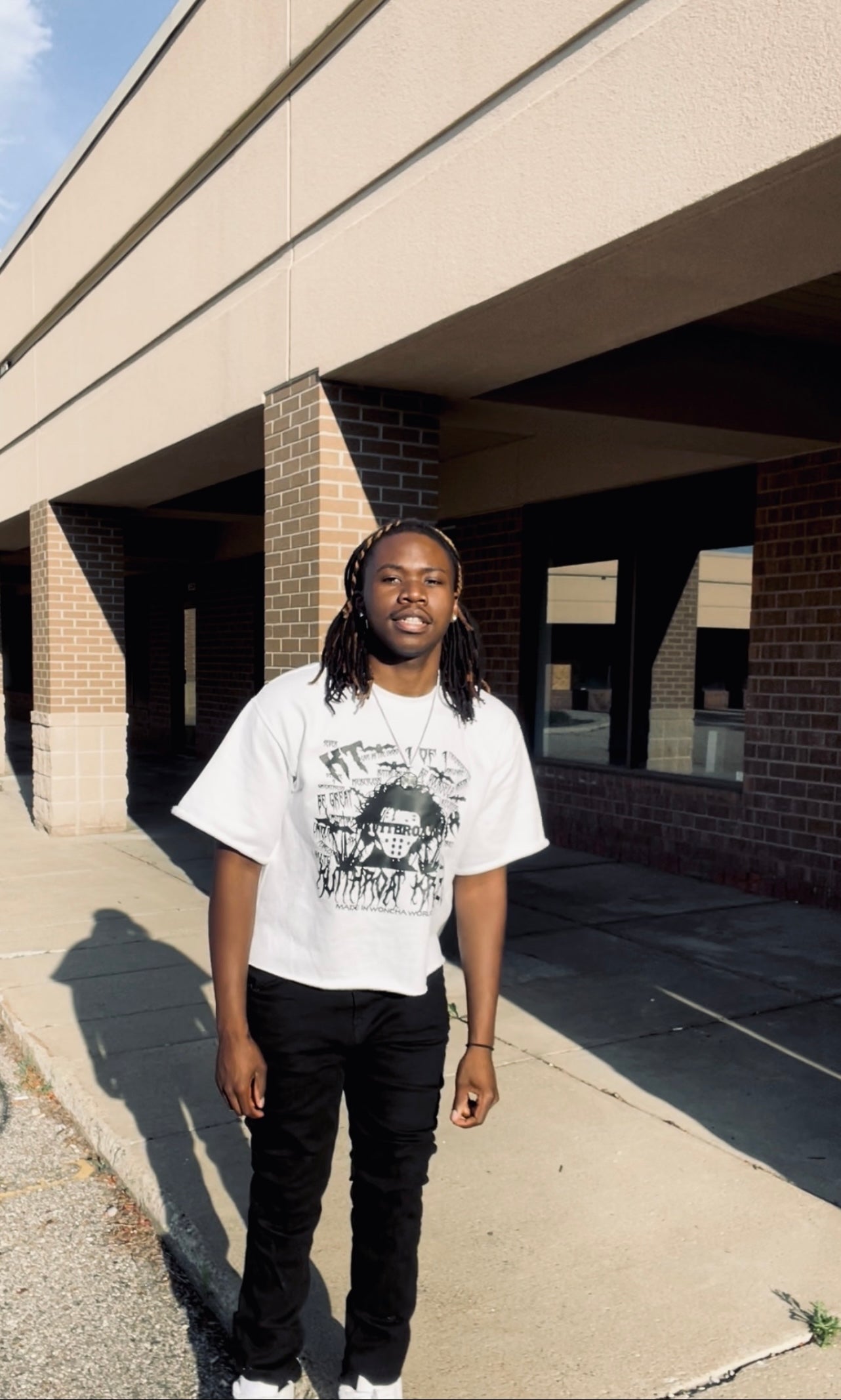 White Crew Tee