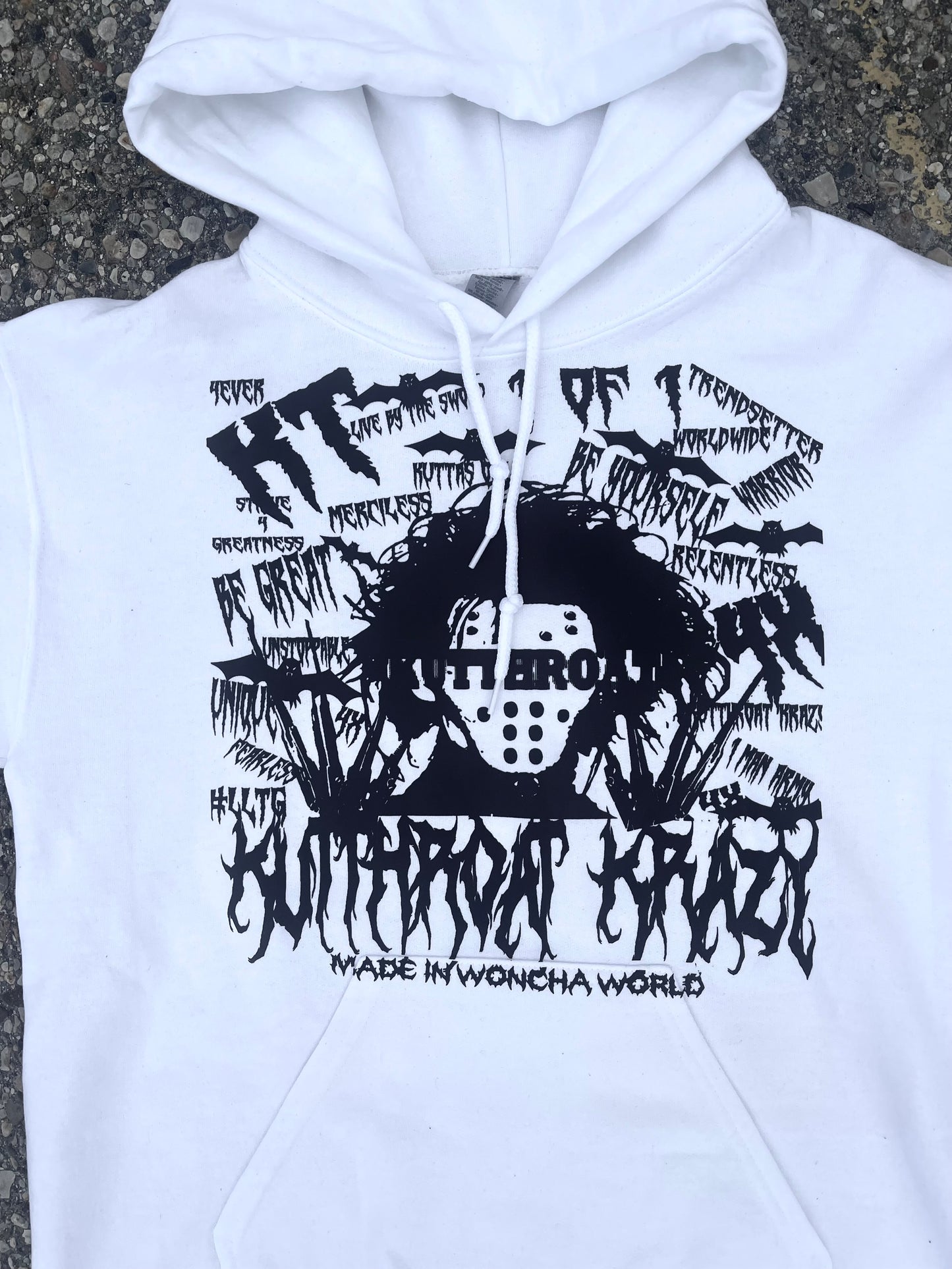 White hoodie