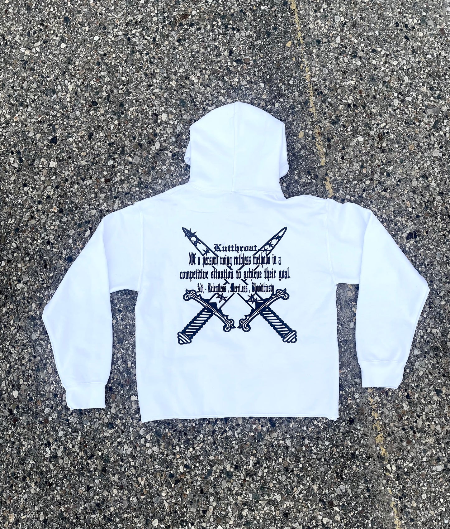 White hoodie