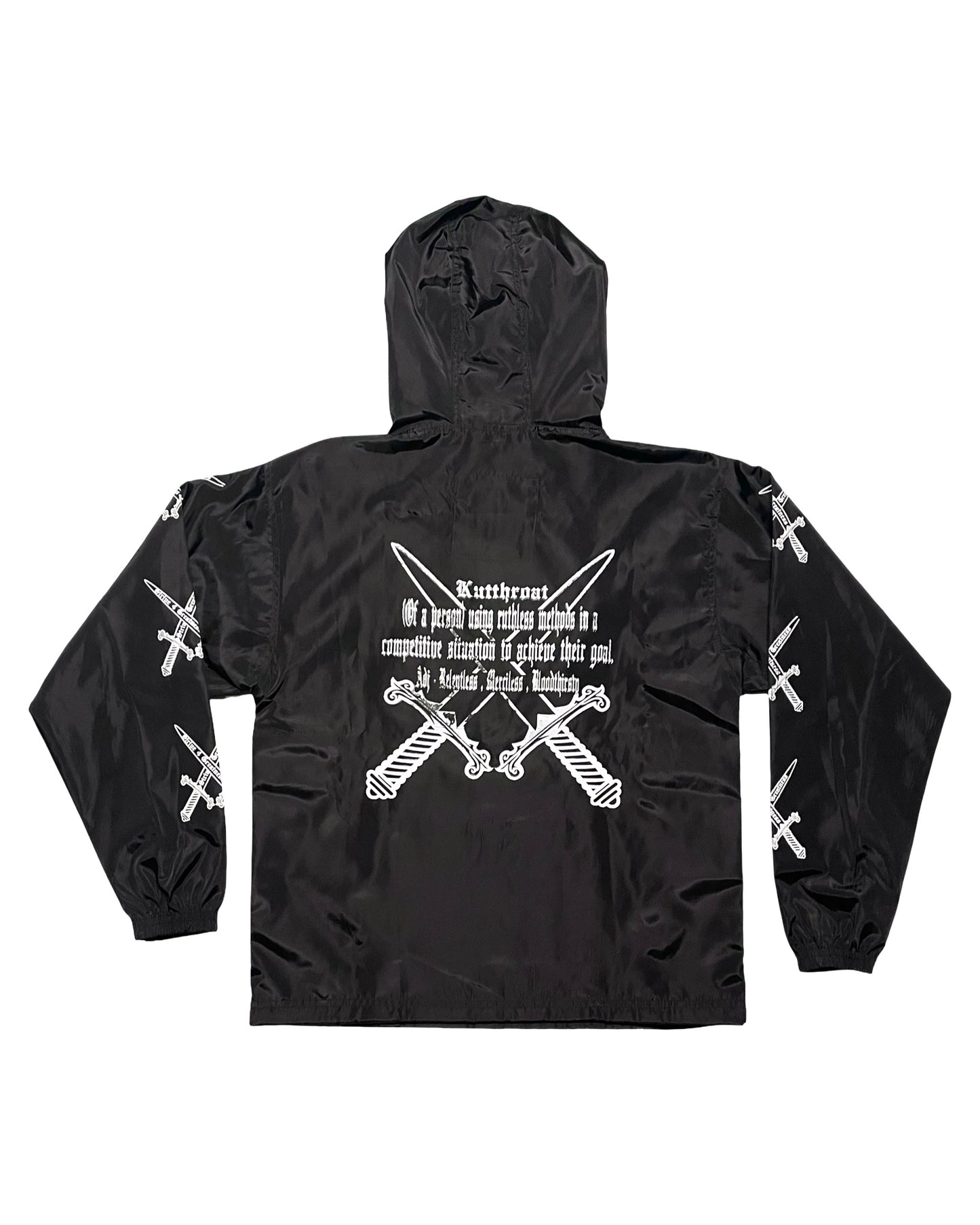 Black Windbreaker Set