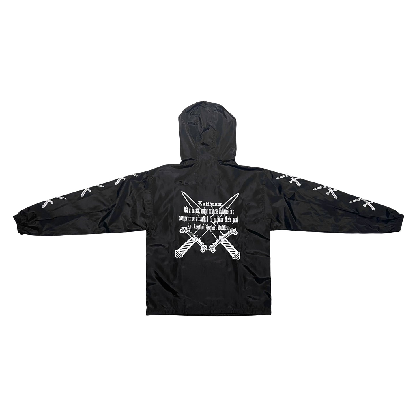 Black Windbreaker Set