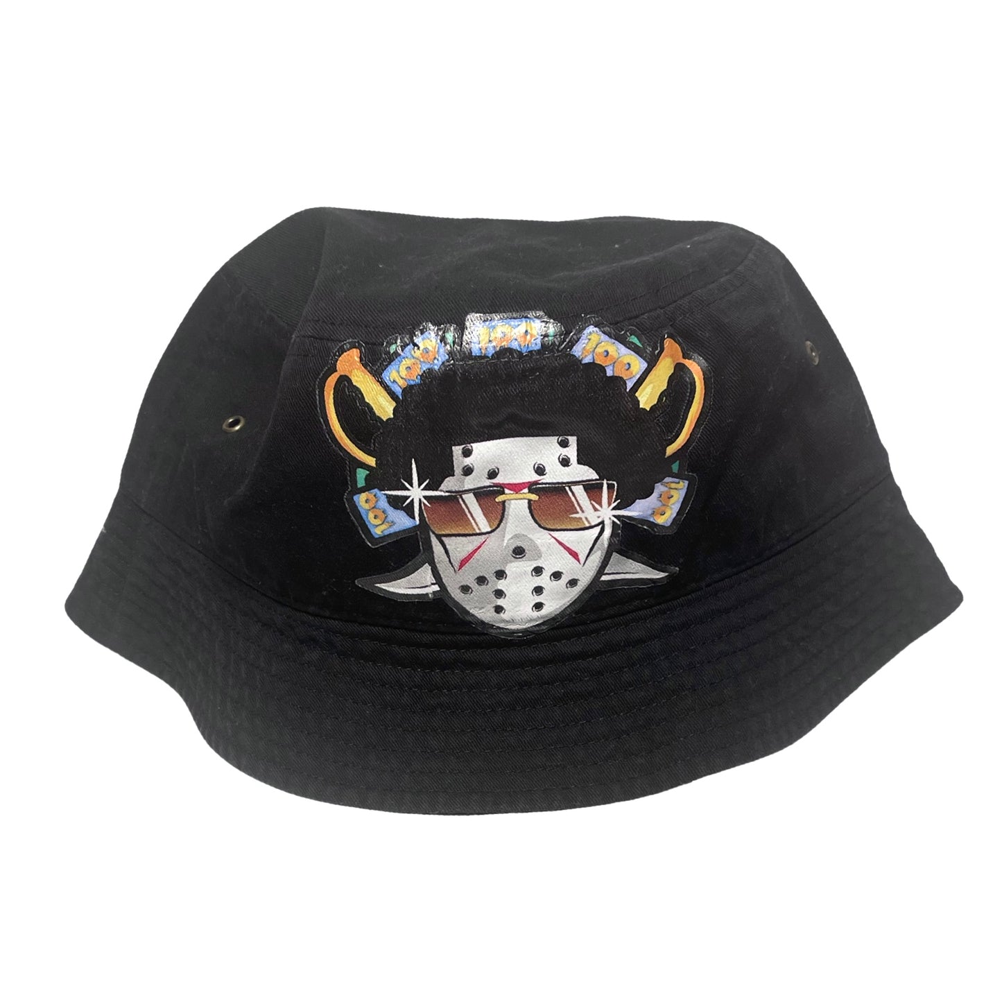 Black bucket hat