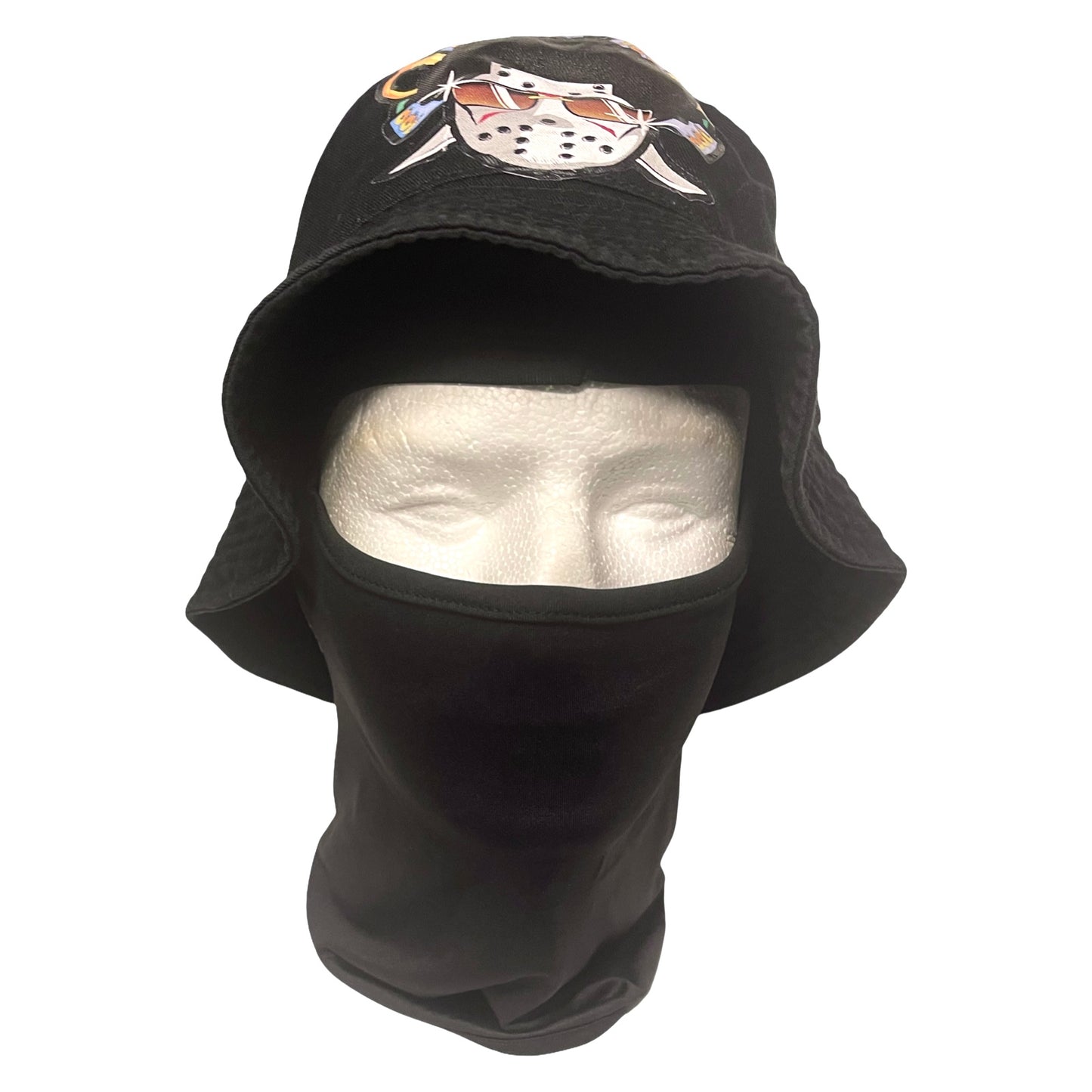 Black bucket hat