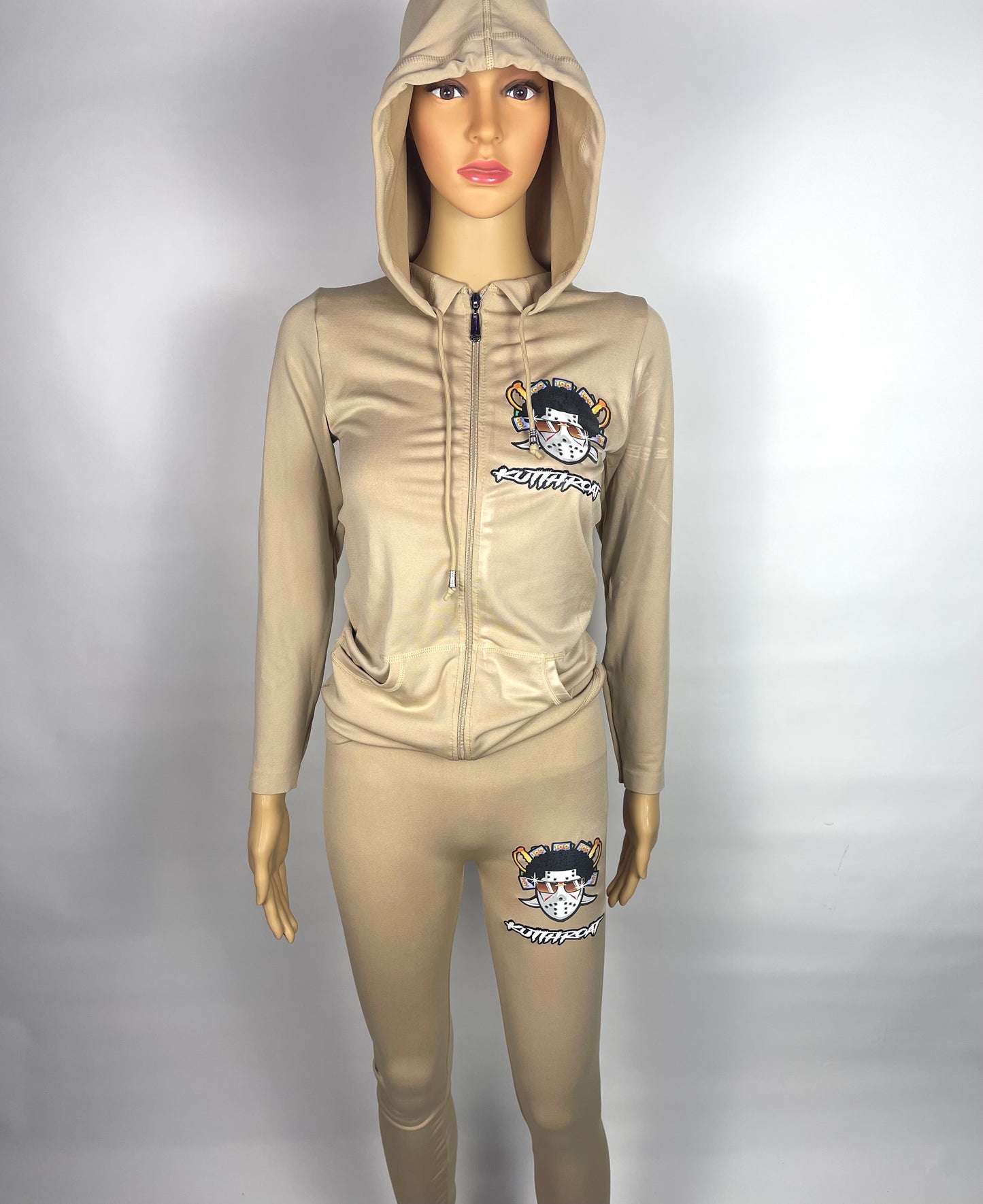 Tan jogging suit