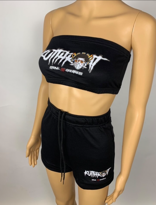 Black tube top set