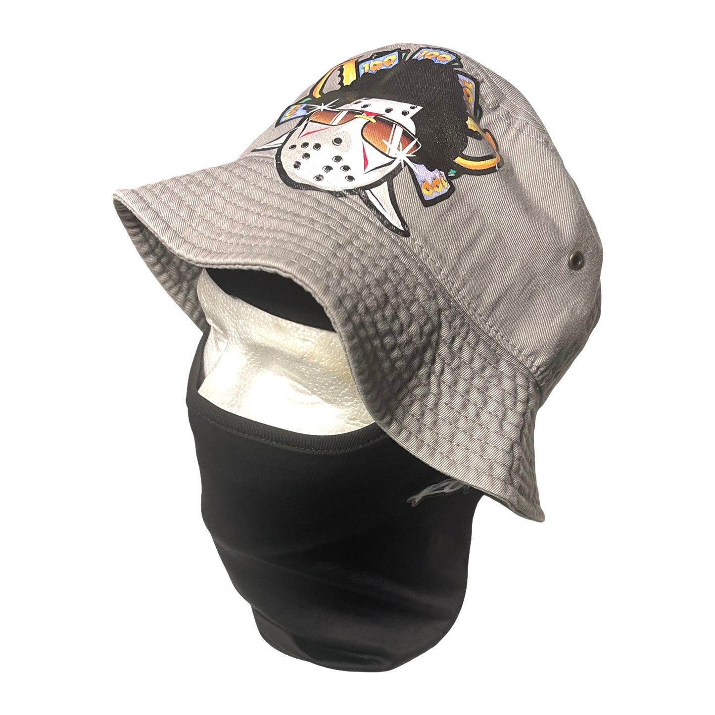 Grey bucket hat